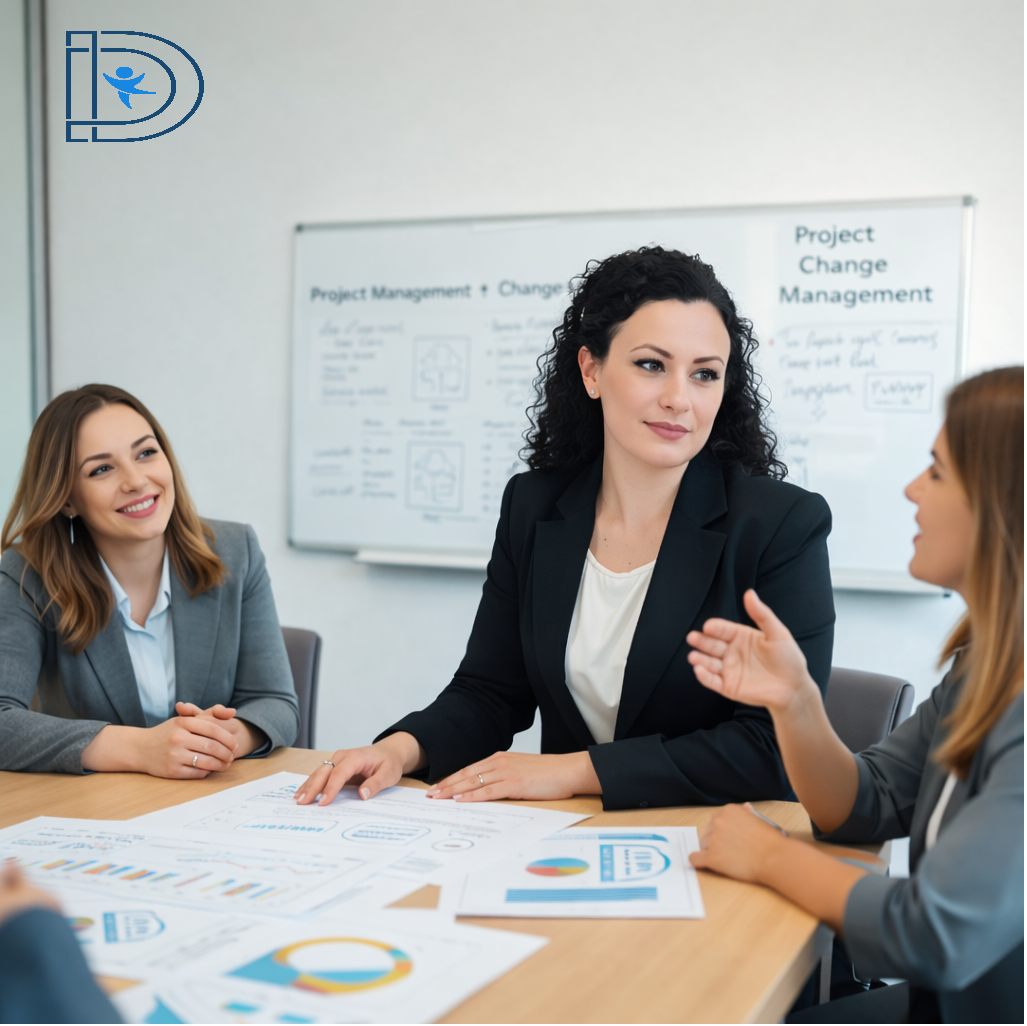 Antoinette Francis, Présidente d’Improve DATA, animant une réunion de travail en gestion de projets